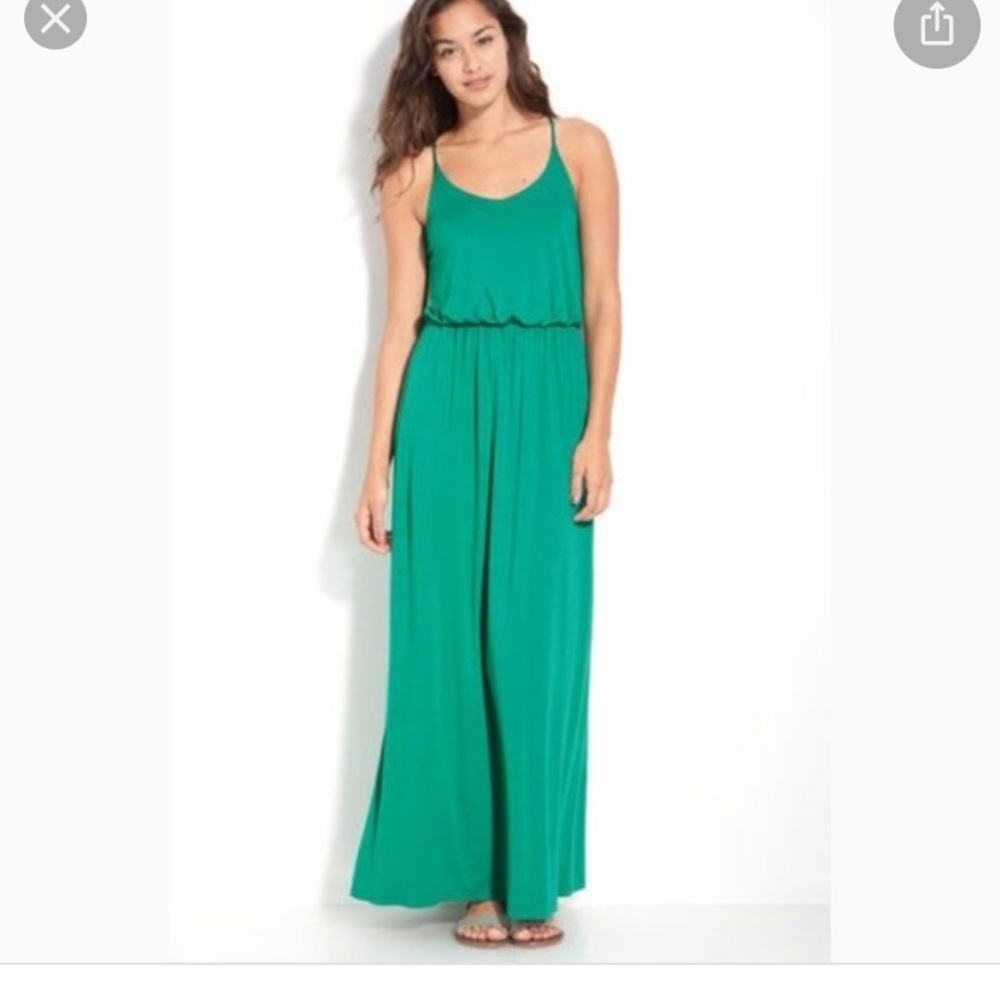 Lush green maxi dress